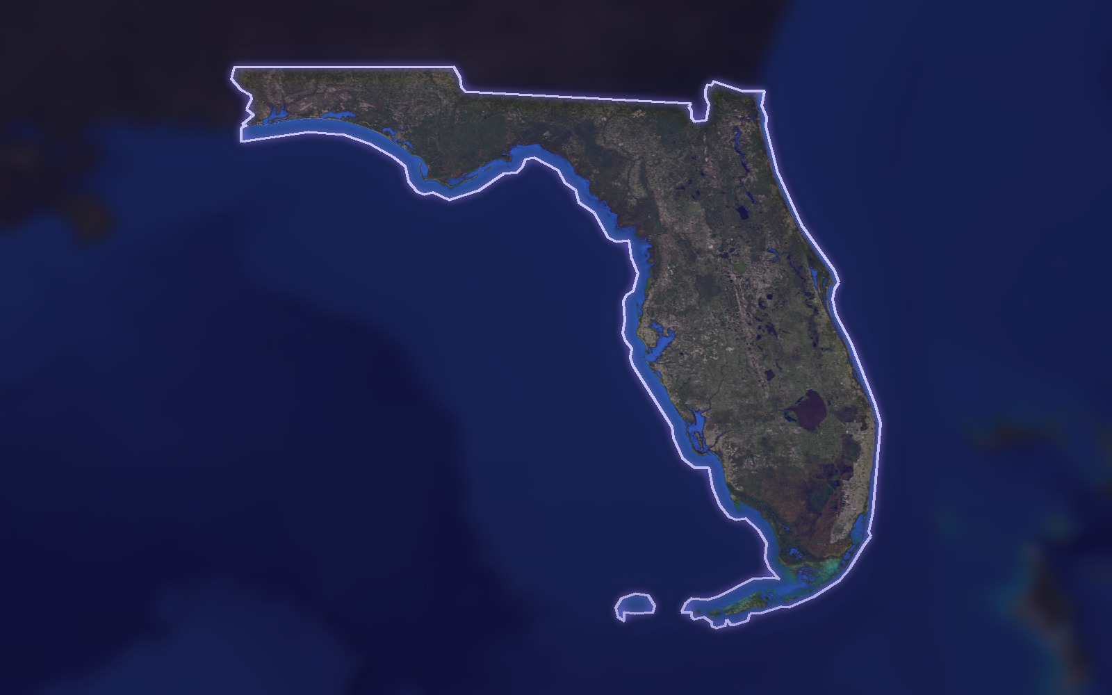 Satellite view of Medorra Florida's state location