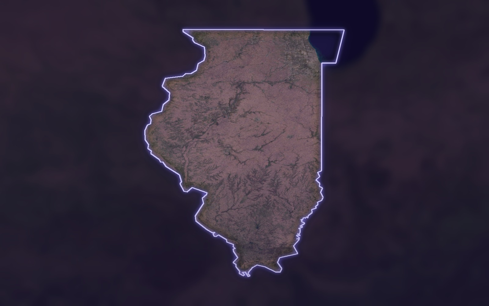 Satellite view of Medorra Illinois's state location