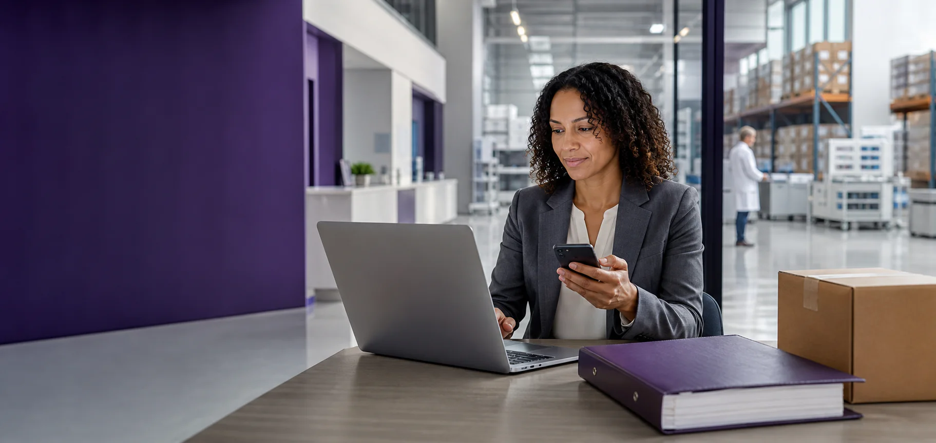 Customer securely accessing a Medorra purchasing account