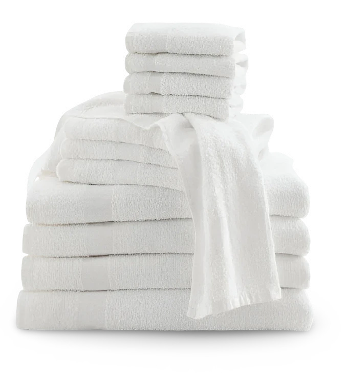 16 Single Ring Spun Towels & Washcloths