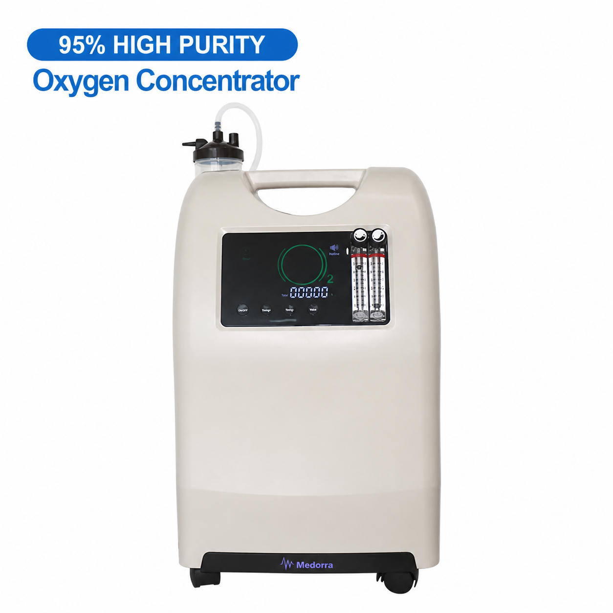 Medorra 8 LPM Dual-Flow Oxygen Concentrator
